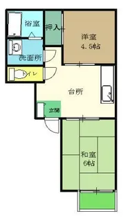 コーポ村松 B棟【2階】の間取り