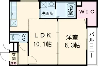アンシャンテS北野田【2階】の間取り