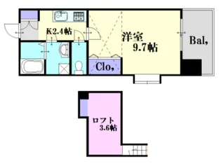 アイステージ十日市【8階】の間取り