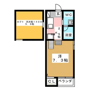 BW flat【2階】の間取り
