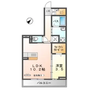 グランクレール高砂【2階】の間取り