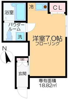 ハウス&パーク五反野【1階】の間取り