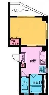 ルネッサ森下【4階】の間取り
