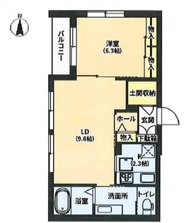 シャーメゾンあすと長町【1階】の間取り