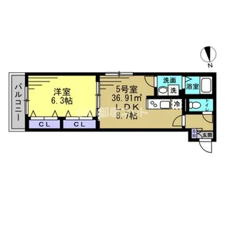 カイ・コート【1階】の間取り