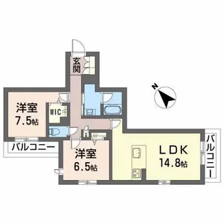 フェリアンテ【2階】の間取り