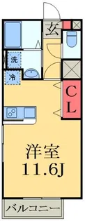 クレールソガB【2階】の間取り