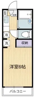 ベルメゾンカスヤ【1階】の間取り