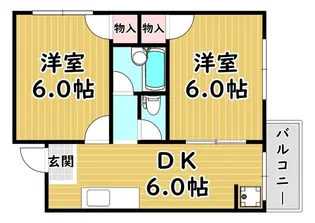 セントラル野里【5階】の間取り