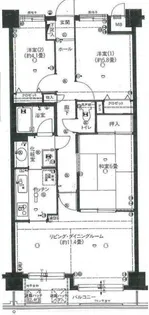 葛城ハイム【4階】の間取り