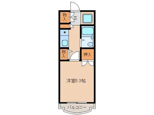 アクアスつくば【1階】の間取り