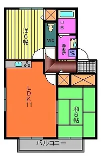 フィーユA【1階】の間取り