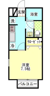 プランドール A【1階】の間取り