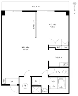 麻布エンパイアマンション【7階】の間取り