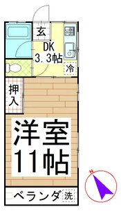 豊修コーポ【3階】の間取り