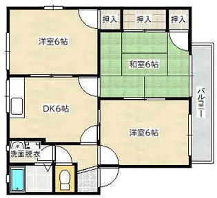 広島県広島市佐伯区八幡東2【アパート】の間取り