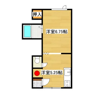 ビューハイツターフI【2階】の間取り