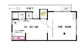 滝野川ハウス【2階】の間取り