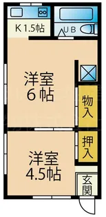 仁戸名町アパート【1階】の間取り