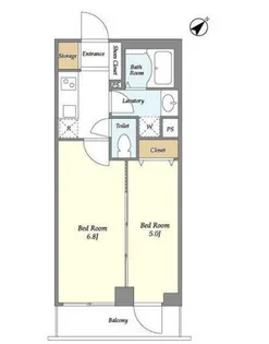 ミュプレ渋谷【3階】の間取り
