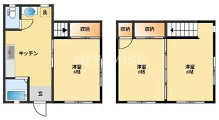 古田アパートの間取り