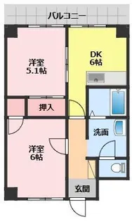 エクセルマツヤ【3階】の間取り