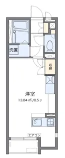 リバーサイド【1階】の間取り