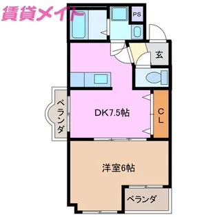 インペリアルII【3階】の間取り