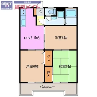 メゾンアワヤ【2階】の間取り