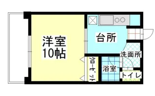 サンサイド山部【4階】の間取り