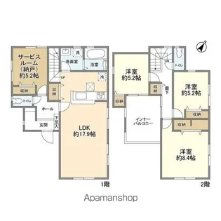埼玉県さいたま市岩槻区城町2【一戸建】の間取り