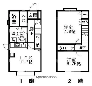 メゾン池田B【1階】の間取り