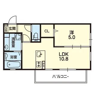 セジュール島崎【1階】の間取り