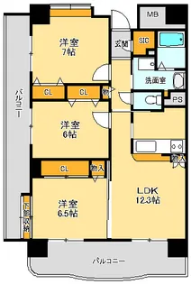 Gracious33(グレイシャス33)【4階】の間取り