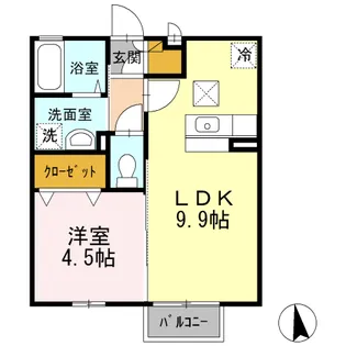 サニーシーズン【2階】の間取り