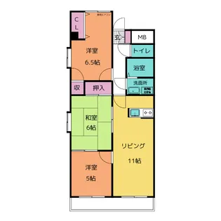 焼山アネックス【5階】の間取り