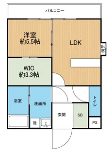 グリタハウスD【1階】の間取り