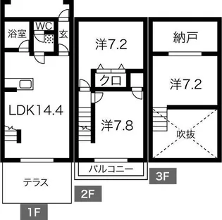 静岡県浜松市中央区上島4【一戸建】の間取り