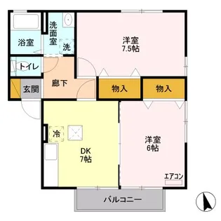 セジュール結城 A【1階】の間取り