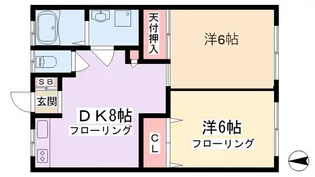 シャルム中村VI【2階】の間取り