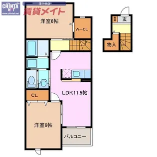 アルドーレ【2階】の間取り