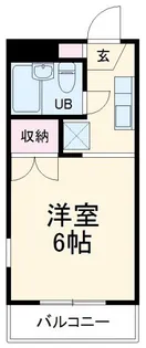 サンパレス矢部【1階】の間取り