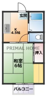 伊故海ハイツ【2階】の間取り