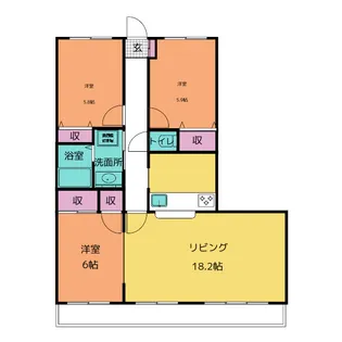 東伝ビル【3階】の間取り