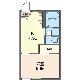 フォーブルハヤシ【1階】の間取り