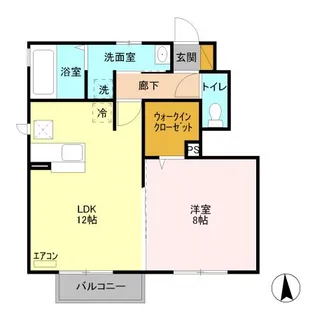 プレシュ アモール B【1階】の間取り