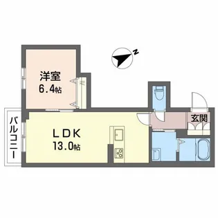 ヴィーエ【3階】の間取り