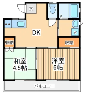 メゾンフルヤ1【2階】の間取り