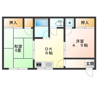 吉成マンション中【2階】の間取り