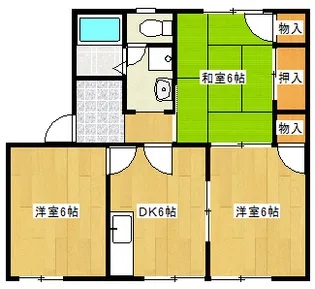 ルージュI【2階】の間取り